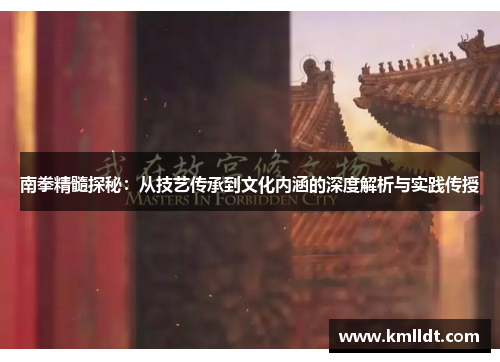 南拳精髓探秘：从技艺传承到文化内涵的深度解析与实践传授